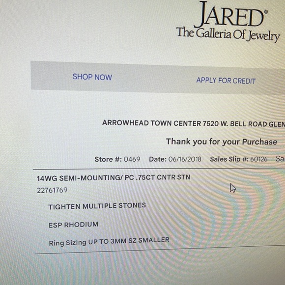 Jared engagement ring and matching band 💍 - Picture 8 of 9